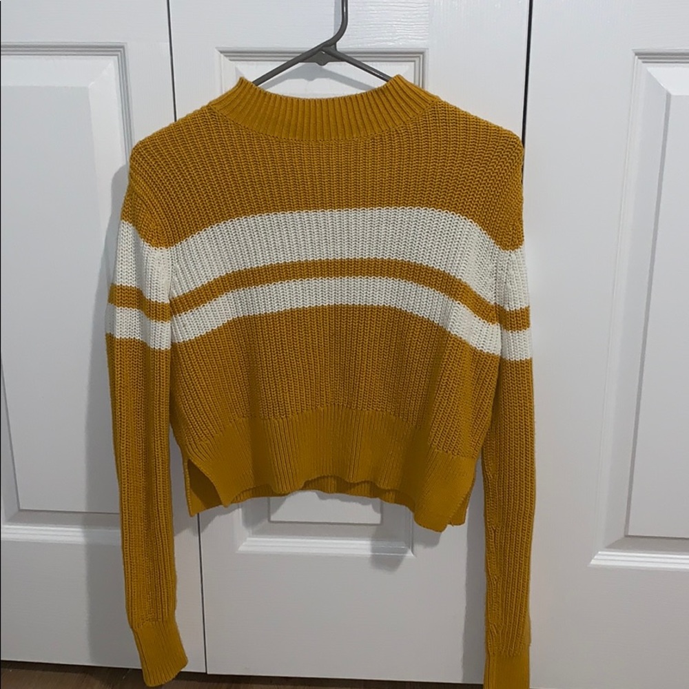 Rib knit sweater